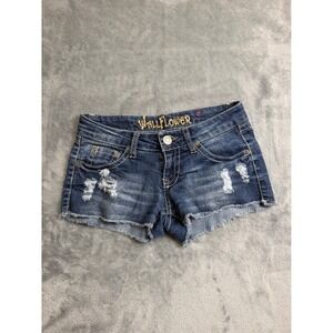 Y2K Low Rise Wallflower Mini Shorts Daisy Duke 00s McBling Festival Indie 0